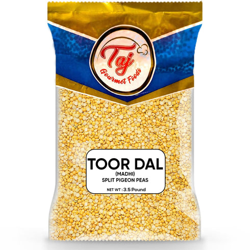 TAJ Gourmet Foods (2-Pounds) TAJ Premium Indian Toor Dal Kori, Unoily, Madhi