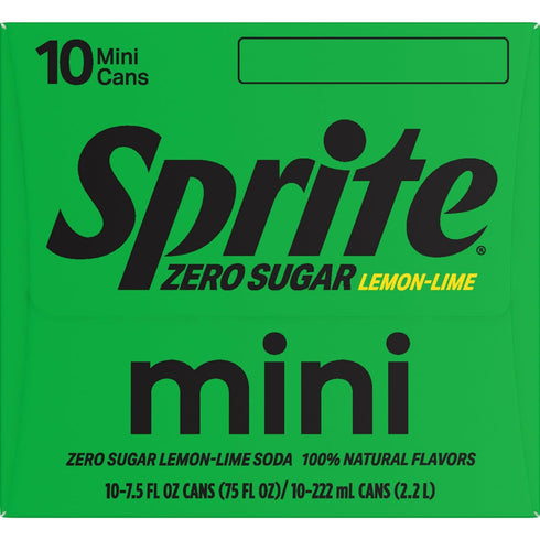 7.5 oz 20 Pack Sprite Lemon Lime Zero Sugar Soda | Diet | fl | | Soft Drink