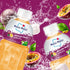 (6 Mogu Mogu Drink Passion Fruit Bottles) Delicious drinks made with nata de coco (coconut jelly). Fun chewable juice