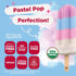 Frozen 8ct JonnyPops Organic Cotton Candy Cloud Pops