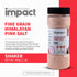 1lb Impact - Fine Himalayan Pink Sea Salt - No Additives Rich in Trace Minerals Non-GMO Gluten-Free Ideal for Low-Carb