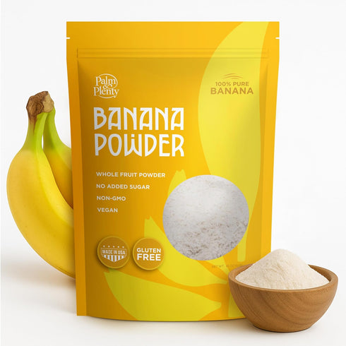 Palm & Plenty Powdered Banana Fruit - Natural Banana Flavoring for Smoothies,