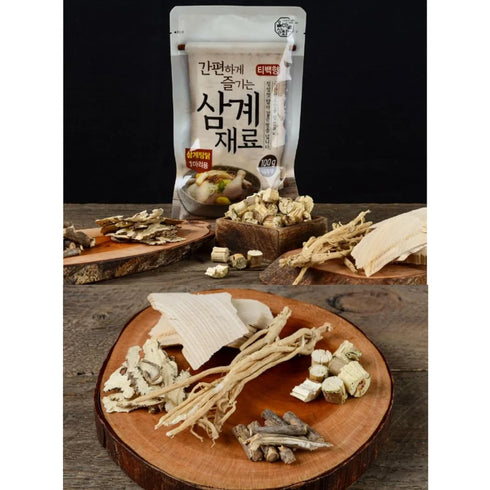 Samgyetang Herb Kit Tea-Bag Type - Easy Korean Chiken Stew Ingredients -Easy to make - Authentic Flavor with Ginseng