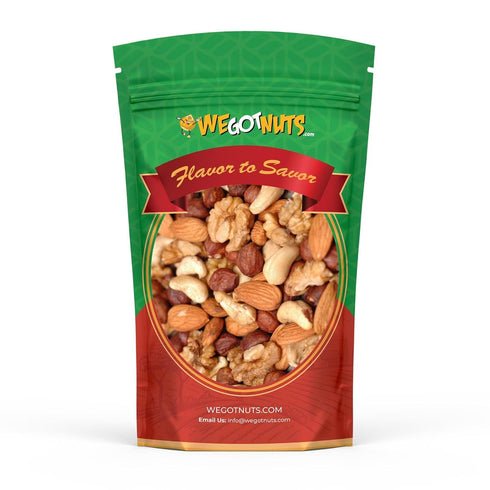Raw Deluxe Unsalted Mixed Nuts- Premium Quality Kosher Mixed Nuts Snack by