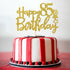 Gold Glitter Happy 85th Birthday Cake Topper - 85 Sign Cake Topper - Cheers to 85 Years Party Supplies Decoration