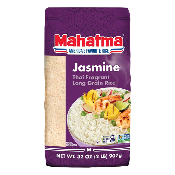 Mahatma Jasmine, 2lb Bag of Rice, Thai, Indian, or Cambodian Fragrant Flavored