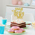 Talk Thirty to Me Cake Topper, Gold Glitter Dirty 30 for 30th Birthday, Wedding Anniversary Party Supplies