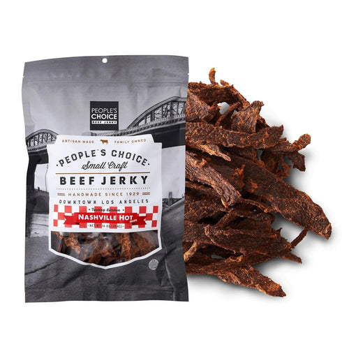 Peoples Choice Beef Jerky Tasting Kitchen Nashville Hot Super Spicy 10g Protein
