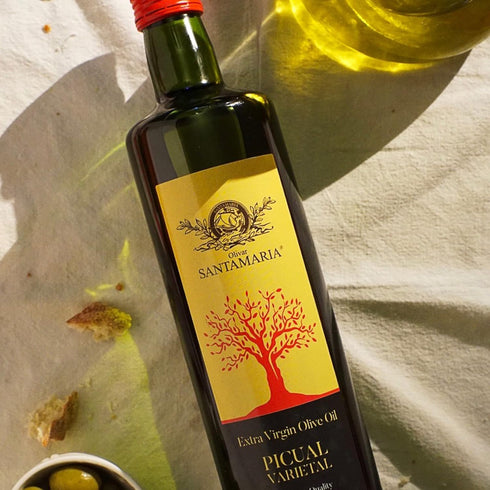 16.9 Oz (500 ml) (Pack 1) Olivar Santamaria | Extra Virgin Olive Oil | Premium Picual Variety Finishing Oil | Award