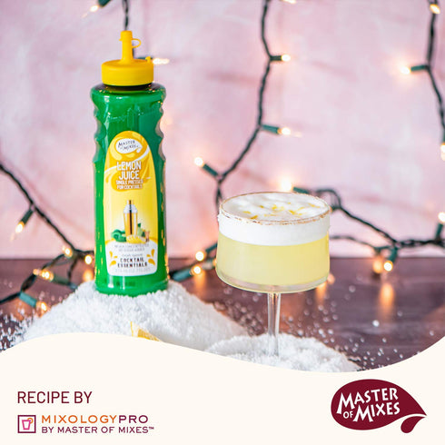 375 ML (12.7 Oz) Master of Mixes Cocktail Essentials Single Pressed Lemon Juice, Bottle Fl