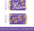Sweet 16 Birthday Party Mini Chocolate Candy Bar Wrappers - Purple and Gold - 42 Stickers for Sweet Sixteen Favors