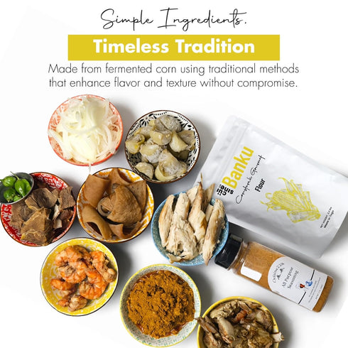 Cuisine228 400g Banku, Fermented corn flour | Made in Togo (Banku)