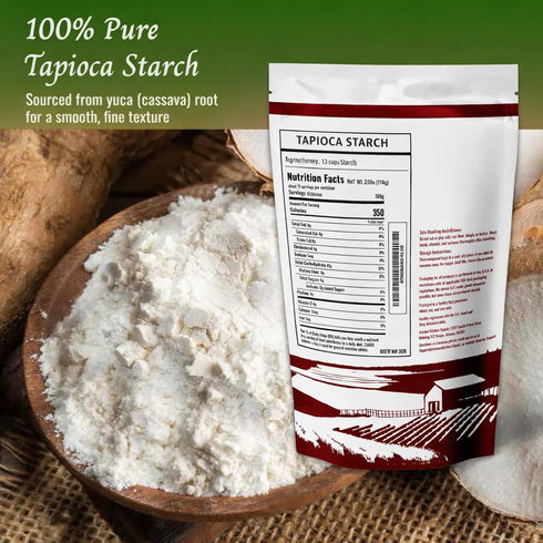ARIZONA KITCHEN SUPPLY 2.5 lb (1.13 Tapioca Starch Powder, Kg) Resealable Stand-Up Pouch