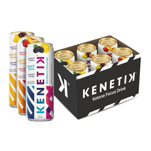 KENETIK Caffeine-Free Focus Drink Brain Fuel for Mental Clarity and Cognitive Endurance,