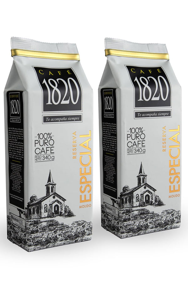 Caf 1820 Special Reserve, Premium Costa Rican Ground Coffee, 100% Arabica, Medium/Dark