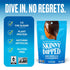 3.5 Oz Pack 1 SkinnyDipped Dark Chocolate Cocoa Almonds, Healthy Snack, Plant Protein, Gluten Free, Resealable Bag