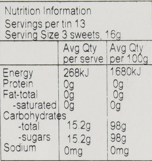 .7 oz 3 pack Simpkins Mixed Fruit Travel Sweets- x