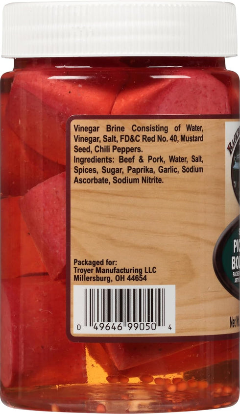 Country Packed (8 OZ) Backroad Smoked Pickled Bologna, in Vinegar Brine