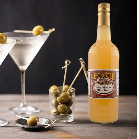 Boscoli Family 25 oz Pack 3, Boscoli Dirty Martini Olive Juice - Bottle, of All Natural, Gluten-Free - Premium Cocktail