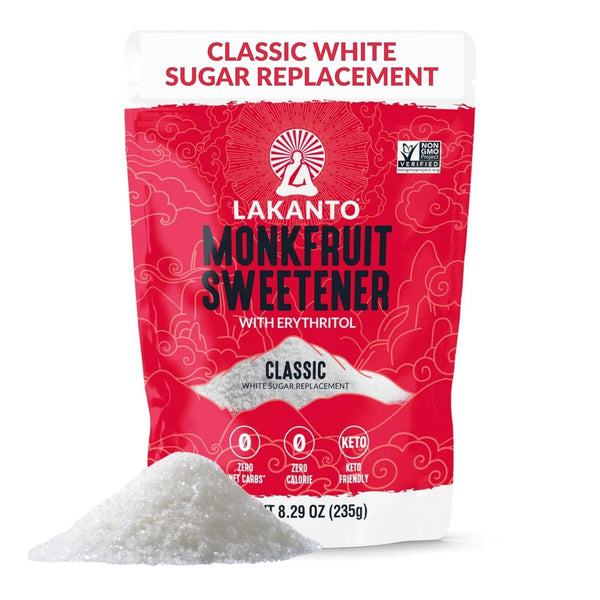 Lakanto Classic Monk Fruit Sweetener with Erythritol - White Sugar Substitute, Zero