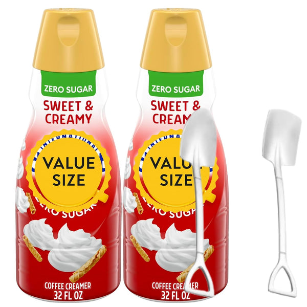 Candy Freezer Zero Sugar Sweet & Creamy Coffee Creamer Bottle, 32 fl oz Liquid