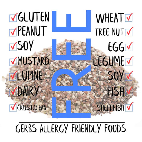 3 4 lbs. 14 Gerbs Super Seed Snack Mix | Raw, No Artificial Additives, Resealable Bag | Crunchy Flax, Chia & Hemp Blend
