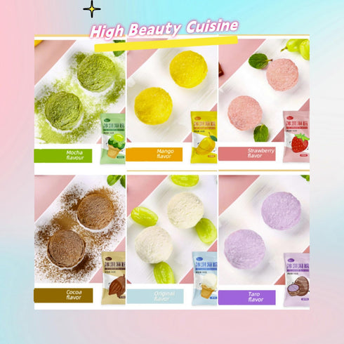 GDFFKS 30 100g 3.5 (Pack 6) Ice Cream Mix Kits for Home Ice Cream Makers, Ready in Minutes. Bags, Ounces, Six Flavors