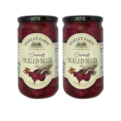 Paisley Farm Sweet Pickled Beets 2-Pack Farm-Fresh Sliced Beets in Sweet Vinegar