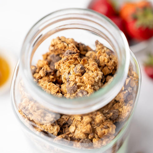 11oz (3 Pack) Jessicas Chocolate Chip Granola - Handmade, Non-GMO, Gluten-Free, Whole Grain