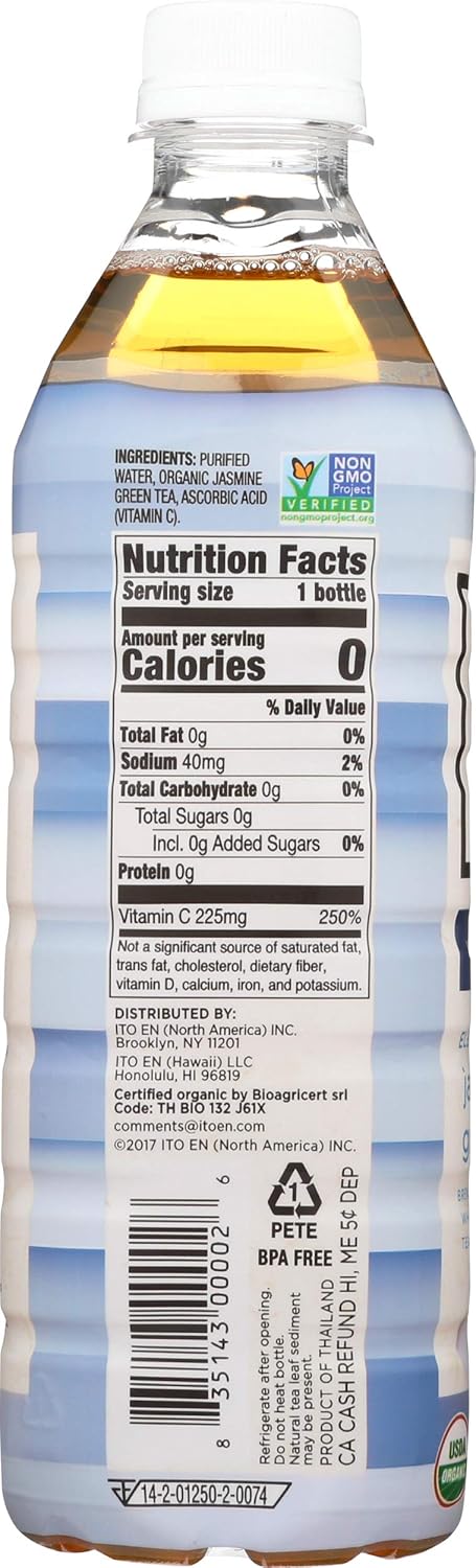 16.9 Oz Teas' Tea, Tea Green Jasmine Organic, Fl