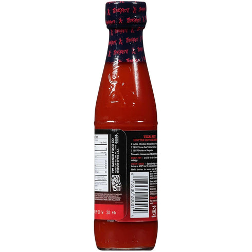 T W Garner 6 12 New Texas Pete Hotter Hot Sauce, Ounce - per case.