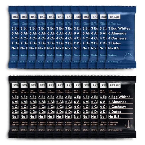 Pack, 2 (24 RXBAR Protein Bar, Variety Flavors Bars)