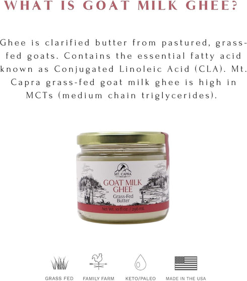 Mt. Capra Goat Milk Lactose and Ghee