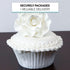 8 Count Global Sugar Art Aussie Rose White Sugar Cake Flower Large, by Chef Alan Tetreault