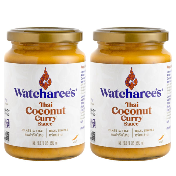 Watcharees Thai Coconut Curry Sauce Authentic Thai Flavor Crafted with Natural Ingredients,