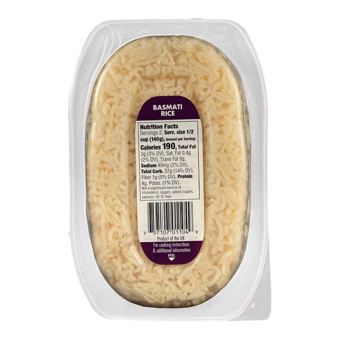 2 9.9oz (Pack 6) Veetee Basmati Rice - Minute Rice Microwavable Meals - Instant Rice Meals Ready to Eat Gluten Free