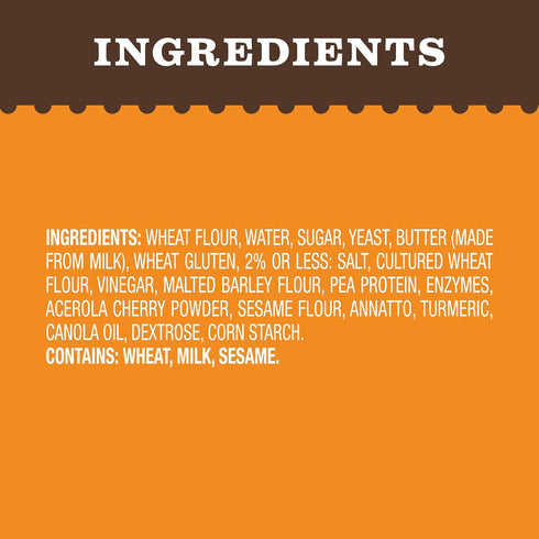 8 Count Nature's Own Perfectly Crafted Brioche Style Hamburger Buns, Non-GMO Hamburger Buns