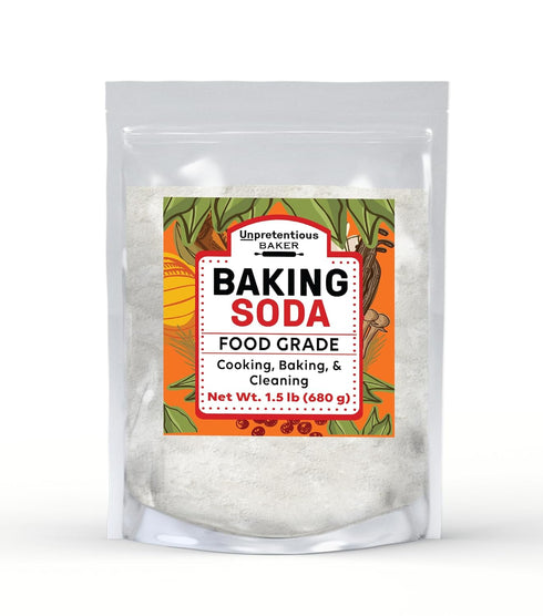 Baking Soda by Unpretentious Baker, 1.5 lb, Aluminum-Free, Non-GMO Pure Sodium Bicarbonate