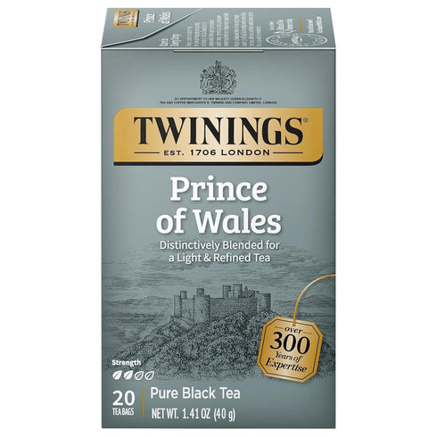 Twinings Prince of Wales Black Tea Individually Wrapped Bags, 20 Count (Pack