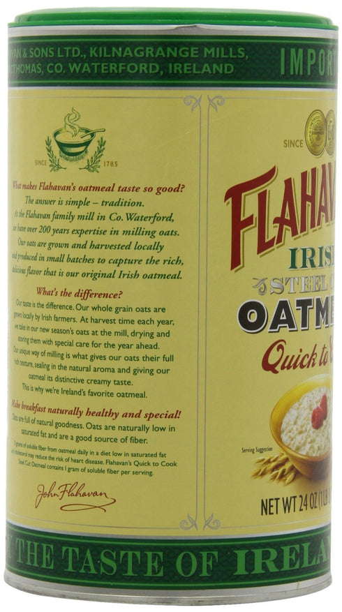 24 oz FLAHAVAN'S Quick To Cook Irish Steel Cut Oatmeal