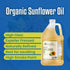 128 oz, 1 Kevala Organic Sunflower Oil - Oil Rich in Vitamin E for Cooking and Body Care, Great Ingredient for a Salad