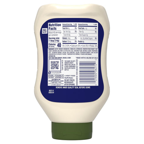 Kraft (22 oz Mayo Avocado Oil Mayonnaise Bottle)