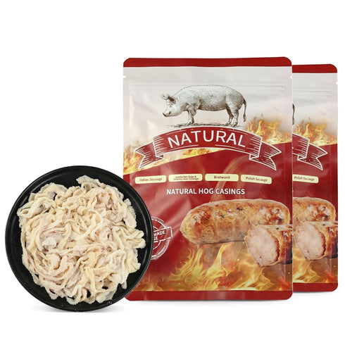 SAUSAGE CASINGS Natural Hog Casings 38-40mm,1.5-1.57" Dia, Edible Casing for 70lbs Home