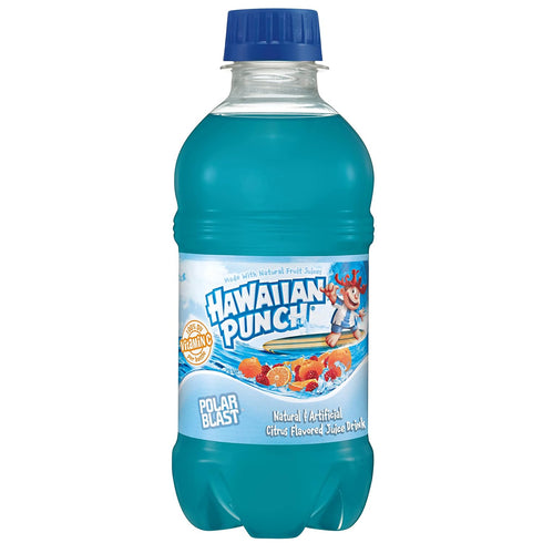 10 Oz 24 Count (4 Packs 6), Hawaiian Punch Polar Blast Fruit Juice Drink, Fl Bottles, Of Ready-to-drink, On-the-go