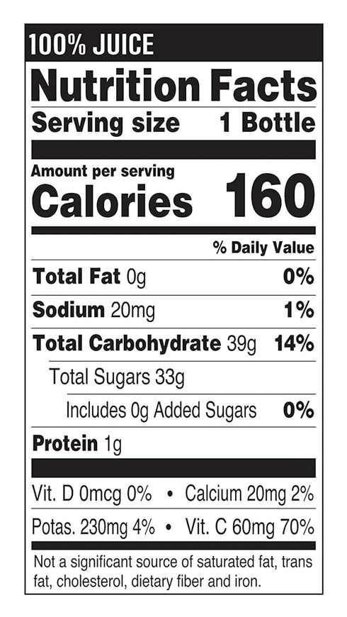 BAY AREA MARKETPLACE 10oz. pack 8 Tropicana Fruit Juice bottles (Ruby Red Grapefruit)