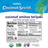 10 oz 20 Coconut Secret Coconut Aminos Teriyaki Sauce - fl - Low Sodium Soy-Free Teriyaki Alternative, Low Glycemic