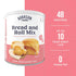 48 10 6 72 Augason Farms Bread and Roll Mix Can Emergency Food Supply, Servings, Year Shelf Life - Makes Loaves