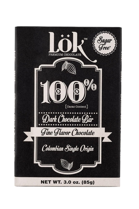 100% 3.0 3 Pack Loek Foods Dark Chocolate Bar Cacao | Fair Trade, Kosher, Gluten Free, Vegan, Bean-to-Bar, Sugar-Free