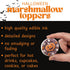 9 Count Halloween Marshmallow Toppers, Perfect Hot Cocoa Toppings or Dessert Decorating Candy, Assorted Festive