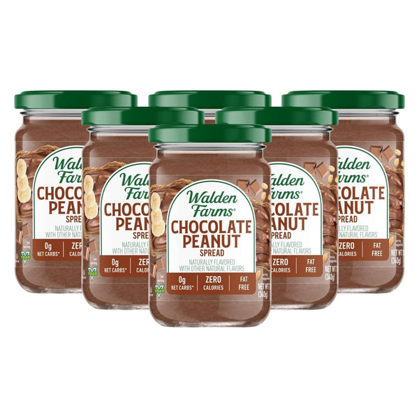 Walden Farms Chocolate Peanut Spread Zero Calorie, Low Carb, Keto-Friendly, Vegan, Sugar-Free,